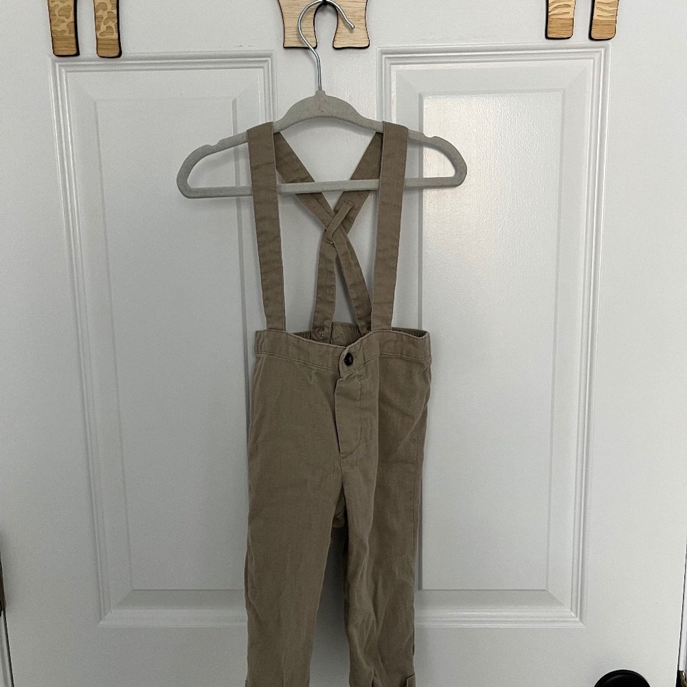 Khaki linen pants